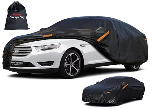 7 Layers Waterproof Sedan Car Cover for Ford Taurus 1991 (PE-Black / Custom Fit Ford Taurus)