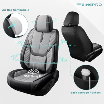 Universal Car Seat Covers for SUVs Sedans Trucks BlackGrey (BlackGrey / Full-Set)