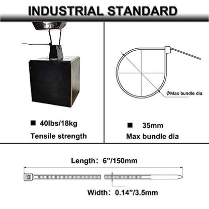 Strong Self Adhesive Wire Clips Cable Zip Tie Mounts 3 (0.75x0.75")