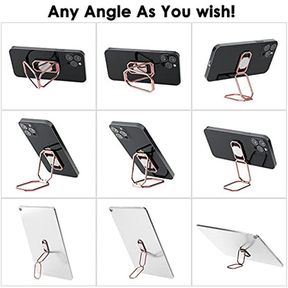 Phone Ring Holder Finger Kickstand (Silver Rose Gold)