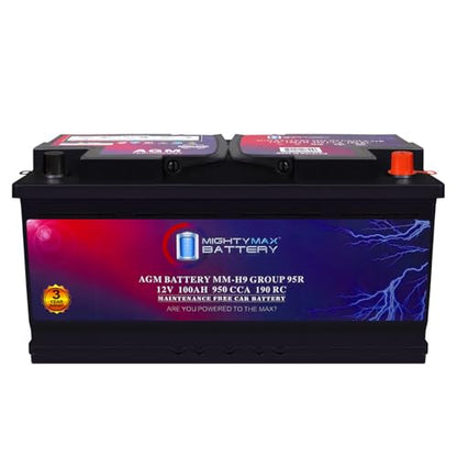 MM H9 Start and Stop Car BCI Group 95R 12V 100AH (Group 95R)