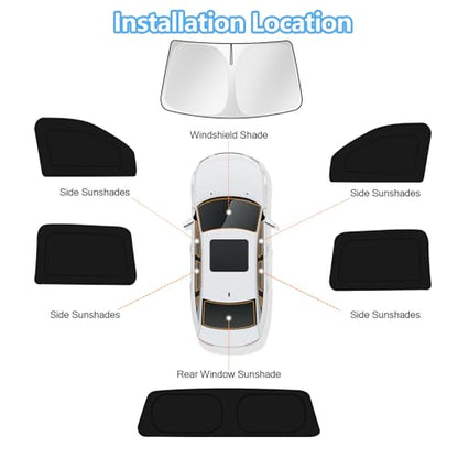 Car Window Shades for Dodge RAM 1500 Laramie 2013 (FOR | RAM 1500 Laramie 2013-2018 (6pcs))