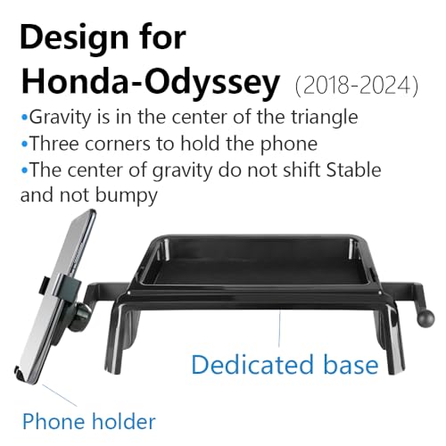 Car Phone Holder Center Console Organizer For Honda Odyssey 2018 2019 2020 2021 2022 2023 2024 Auto Accessories Navigation Interior Decoration Screen Mobile Cell Phone Mount case【Not Fit Odyssey 2025】