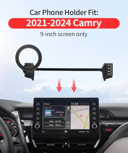 Car Phone Holder for Toyota Camry (for 2021-2024 Camry/Hybrid(9 inch screen only))