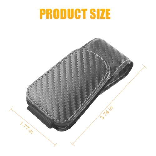 2PCS Sunglasses Holders for Car Sun Visor (2 Pack / Gray/Carbon Fiber)
