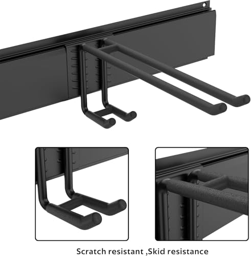 Ski Rack Wall Mounted Ski Storage Rack (8 Ski Hooks)