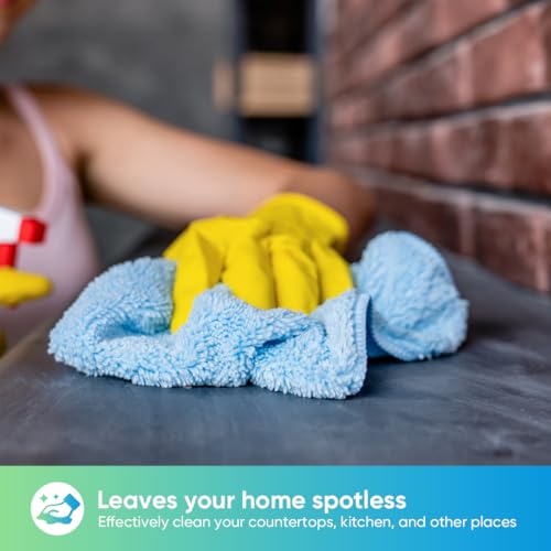 Blue Microfiber Cleaning Cloth (Blue)
