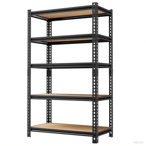 2000LBS Storage Shelves 5 Tier Garage Shelving Heavy Duty (5T 35.8" W x 15.8" D x 72" H)