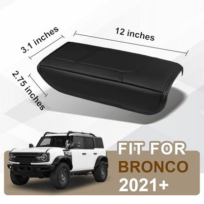 Armrest Cover for Ford Bronco 2021 (14) 21-26 |Bronco| Black, Regular)