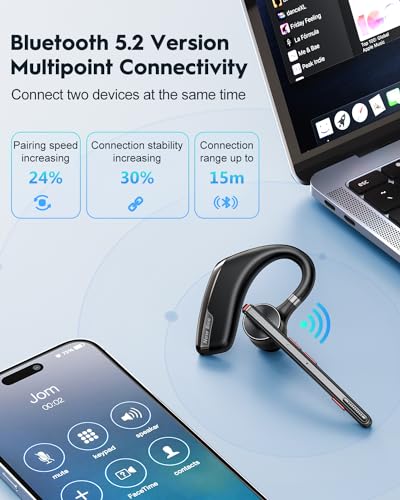 Bluetooth Headset (2 PACK)