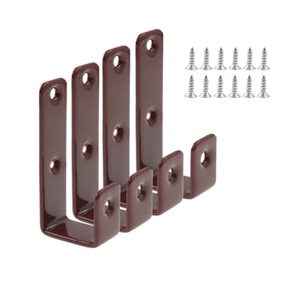 Bunk Bed Ladder Hooks Brackets (Coffee)