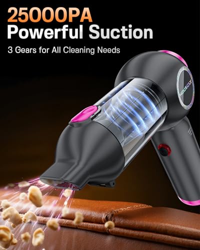 Car Vacuum Cordless Mini Handhled 4 (Graphite Purple)
