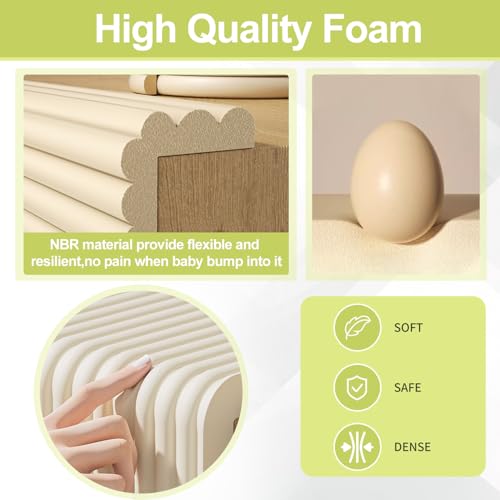 Baby Proofing Wall Corner Protector (Black / 6.56Ft x 5.9"W x 0.47"Th)