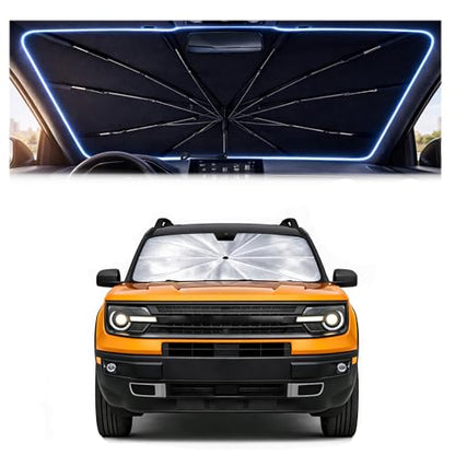 Car Windshield Sun Shade Umbrella for Ford Bronco Sport 2021 (For Ford Bronco Sport 2021-2026)