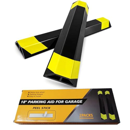 Heavy Duty Parking Aid for Garage (2 Pack 18"L x 1.25H)