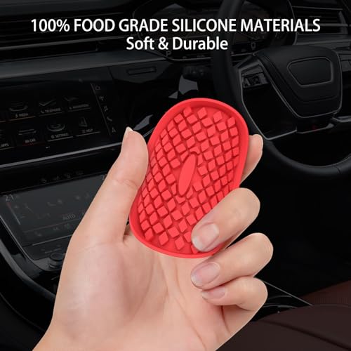 Car Cup Holder Coasters [4 Pack] Silicone Auto Mug Mats (4 Pack-red)
