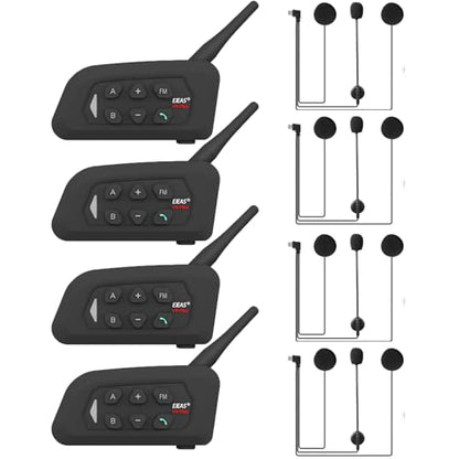 V4 Plus Motorcycle Bluetooth Headset (4 Pack)
