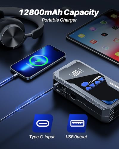 6000A Jump Starter with Air Compressor (With Inflator 6000A)