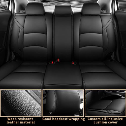 Custom Fit Seat Covers for Mazda 3 2014 2015 2016 2017 2018 (Black / 2014-2018 Mazda 3 Full Set)