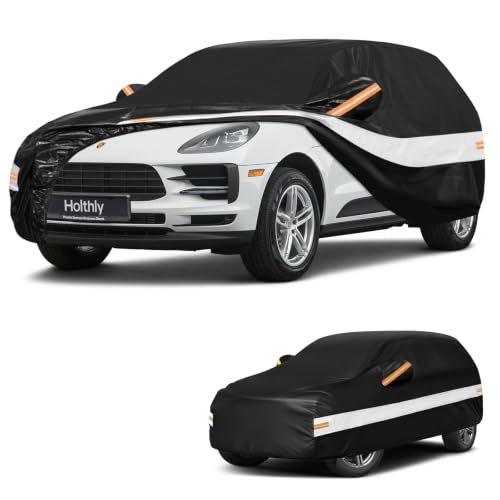 10 Layers SUV Car Cover Custom Fit for Porsche Macan (Black Gray / Custom Fit for Porsche Macan)