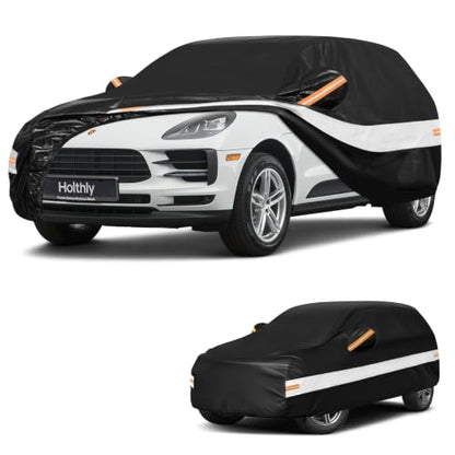 10 Layers SUV Car Cover Custom Fit for Porsche Macan (Black Gray / Custom Fit for Porsche Macan)