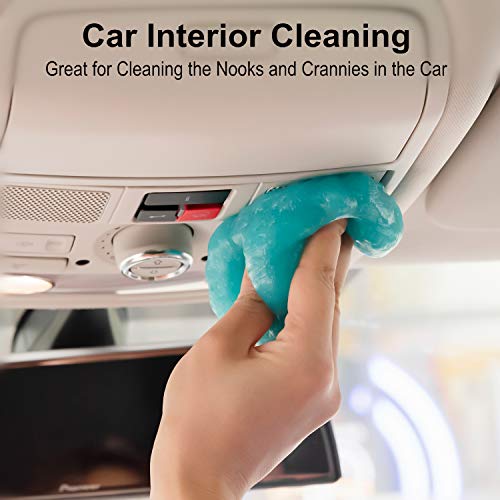 2pack Car Cleaning Gel Car Putty Car Accessories Auto Cleaner Tools (Blue+Orange)