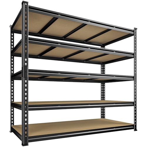 55" W Heavy Duty Garage Shelving (55" W × 24" D × 72" H)