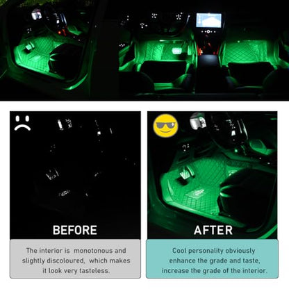 Car LED Strip Light (USB / Green)