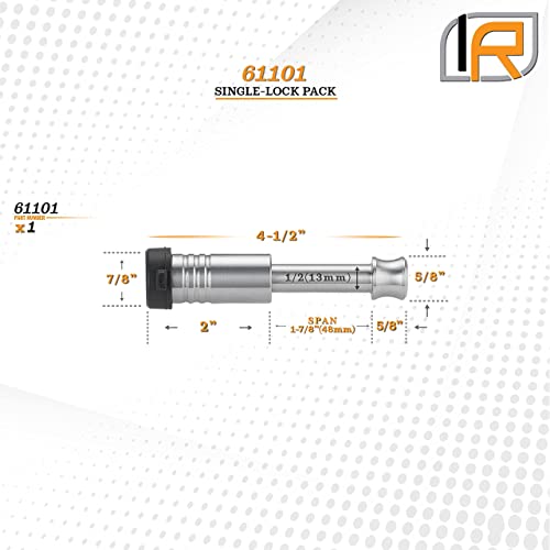 61101 Receiver Lock For 1.25" Receiver (Fits: 1.25" Receiver - Class I & II / 1PK (1) Receiver Lock)