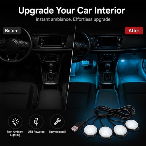 Car Interior LED Lights (Ice Blue)
