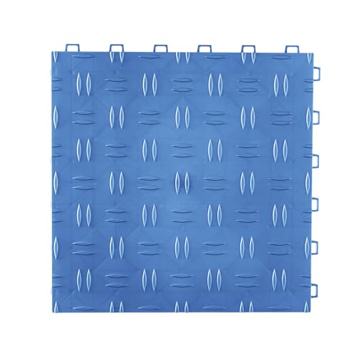 Garage Floor Tiles 12 x 12 x 0.53 inch (50 Pack Tile / Blue)
