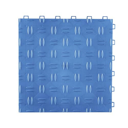 Garage Floor Tiles 12 x 12 x 0.53 inch (50 Pack Tile / Blue)