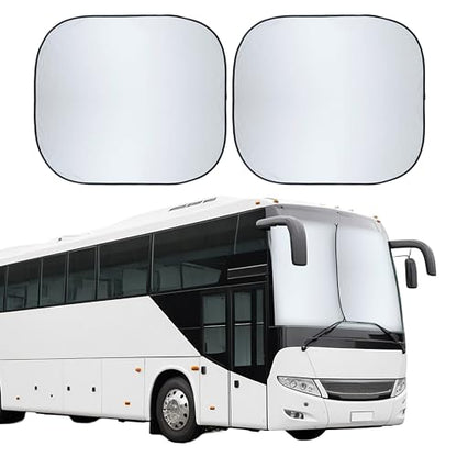 2 Piece Foldable RV Windshield Sun Shade (XX-Large)