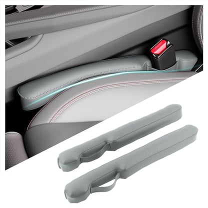 2026 2PCS Upgraded Car Seat Gap Filler with Fixing Ring (Sage Green)