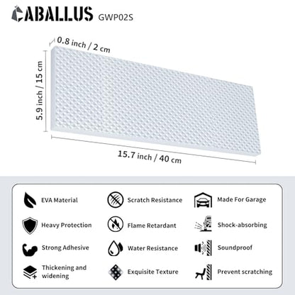 GWP02S Garage Wall Protector Car Door Protectors (2-Pack White)