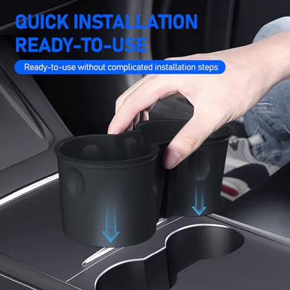 1 PC Insert Car Console Cup Holder (1 PC / Black)