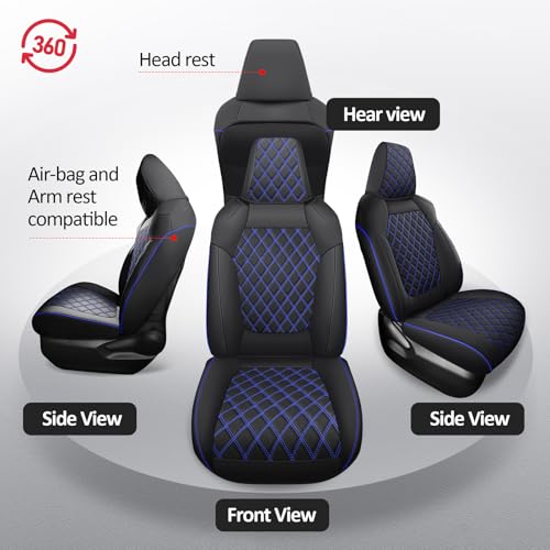 Car Seat Covers Full Set Fits for 2019 (Blue / 2019-2025 rav4(Not for Hybrid,Adventure&TRD-OFF))