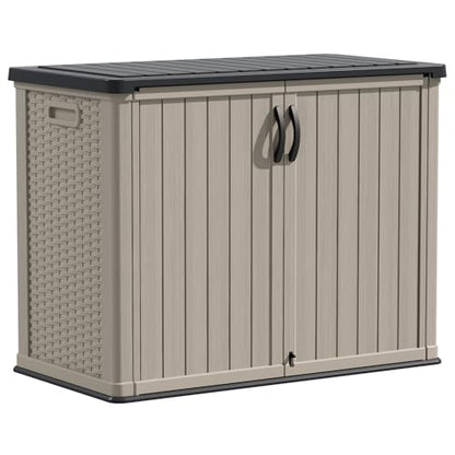 Outdoor Storage Cabinet 26 Cu Ft with Lockable Doors (Beige / 26 Cu Ft/Vertical)