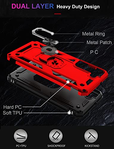 for Galaxy S22 Case (Galaxy S22 (Small 6.1") / Red)