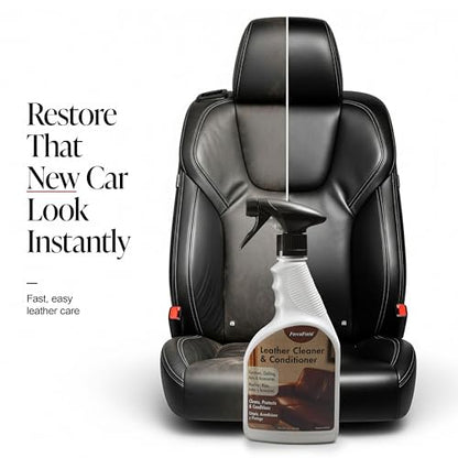3-in-1 Leather Cleaner & Conditioner (22 oz) - Restores Natural Oils, Removes Stains and Hides Scuffs (22 Fl Oz (Pack of 1))