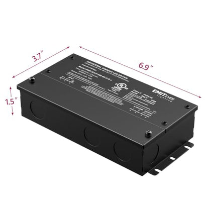 60W 24V 5-in-1 Dimmable LED Driver,AC 110-277V to DC Power Supply (24V 60W)