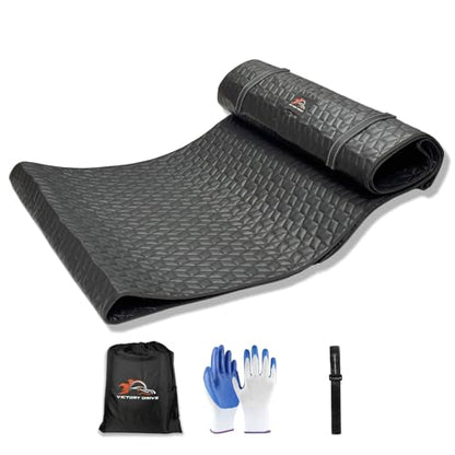 Upgraded Rolling Creeper Mat for Mechanics (Black)