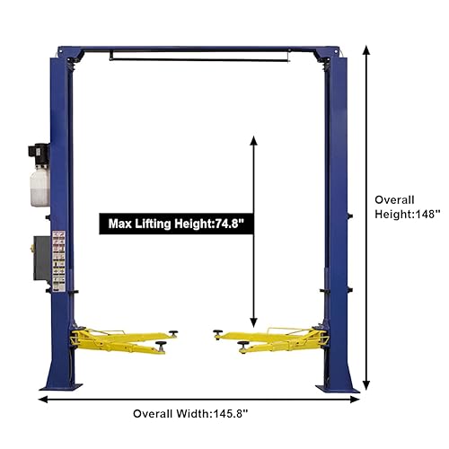 Car Lift 9 000lbs 2 Post Auto Lift Overhead Auto Truck Hoist for Home Garage (Overhead)