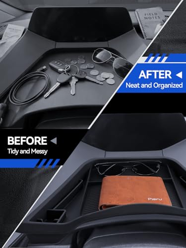 for Prius Dashboard Console Organizer 2023 2024 2025 2026 Toyota Prius Accessories Behind Screen Organizer Storage Box Console Dash Tray (for 2023-2026 Toyota Prius)