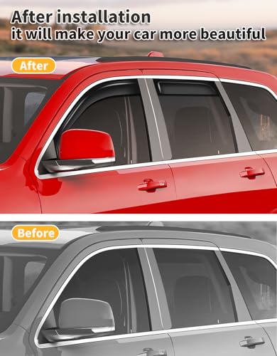 Window Visors Rain Guards for Jeep Grand Cherokee (Fit for 2011-2021 Jeep Grand Cherokee)