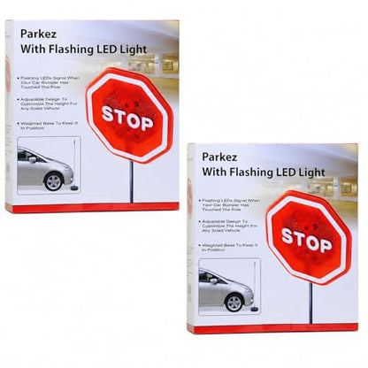 Flashing LED Light Parking Stop Sign For Garage