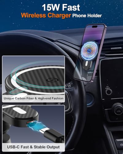 Car Phone Mount for Honda CRV CR (Honda CR-V 5th Gen 2017-2022 (Air Vent) / Magsafe+ Wireless Charger)