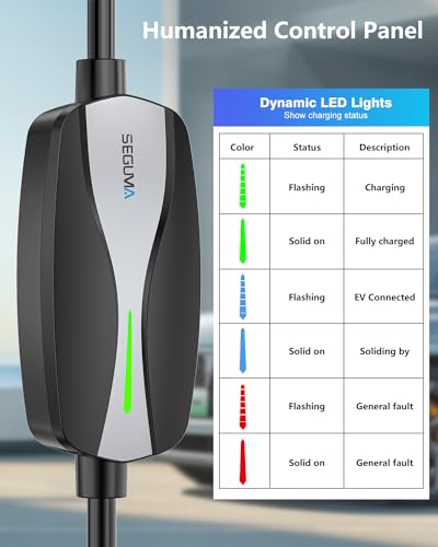 Level 1 2 EV Charger 16Amp Electric Car Charger for J1772 BEVs (Black / 16A EV Charger)
