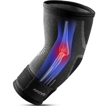 Tennis Elbow Brace for Women & Men (Grey (Single) / Medium)