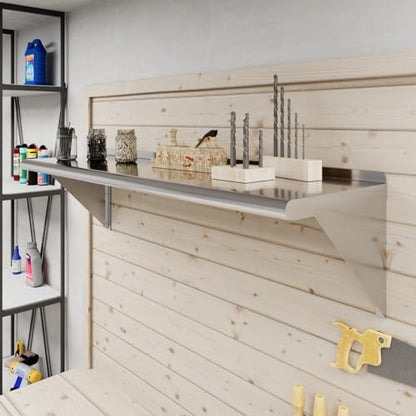 14 in. x 48 in. Stainless Steel Wall Mount Shelf (14 in. x 48 in.)